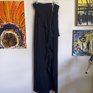 Halston cocktail black dress NWT